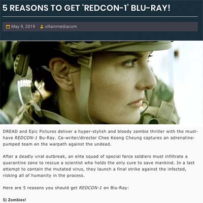 5 REASONS TO GET ‘REDCON-1’ BLU-RAY!